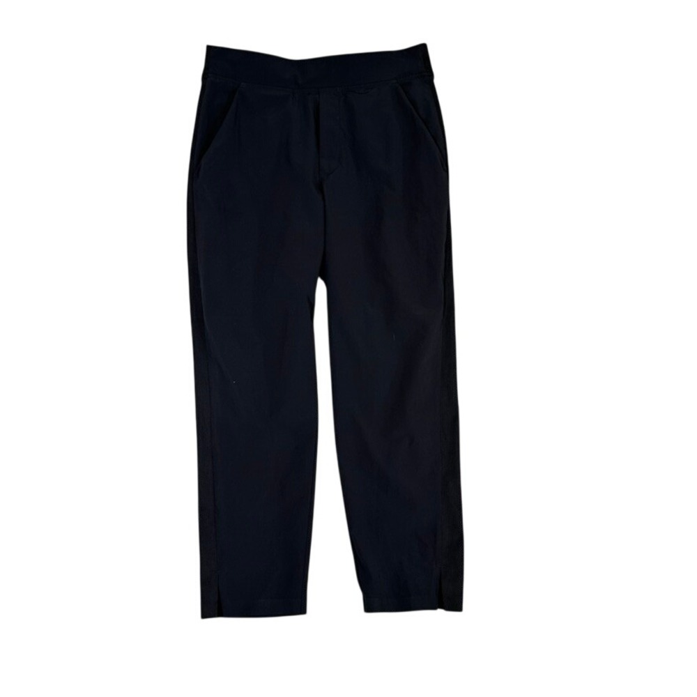 Athleta Brooklyn Ankle Pant Black Petite 4P Tapered Stretch Travel 199214